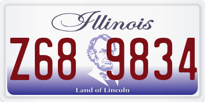 IL license plate Z689834