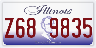 IL license plate Z689835