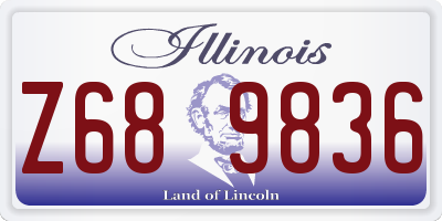 IL license plate Z689836
