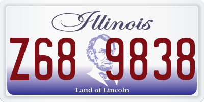 IL license plate Z689838