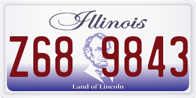IL license plate Z689843