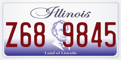 IL license plate Z689845
