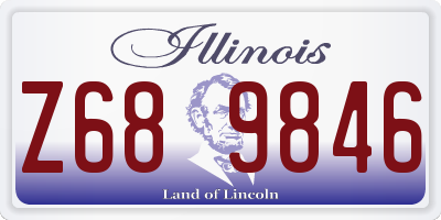 IL license plate Z689846