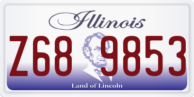 IL license plate Z689853