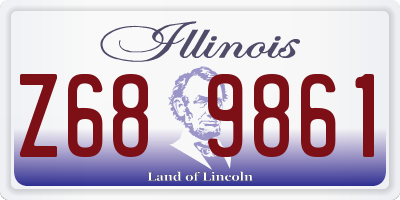 IL license plate Z689861