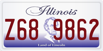 IL license plate Z689862