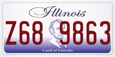 IL license plate Z689863