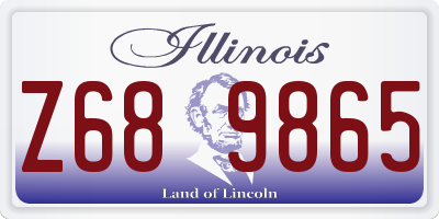 IL license plate Z689865