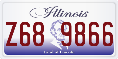IL license plate Z689866