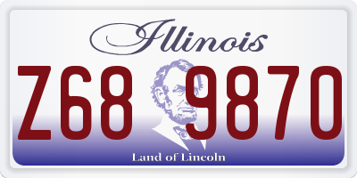 IL license plate Z689870