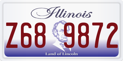 IL license plate Z689872