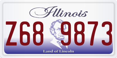IL license plate Z689873