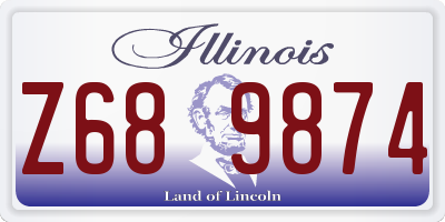 IL license plate Z689874