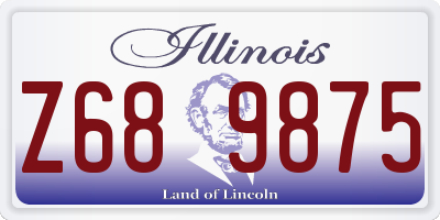 IL license plate Z689875