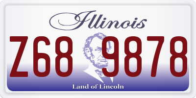 IL license plate Z689878