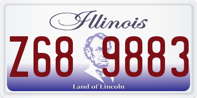 IL license plate Z689883