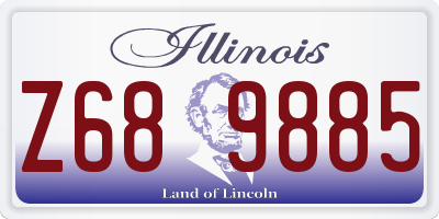 IL license plate Z689885