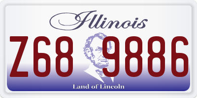 IL license plate Z689886