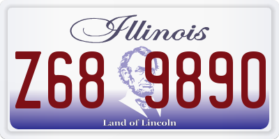 IL license plate Z689890