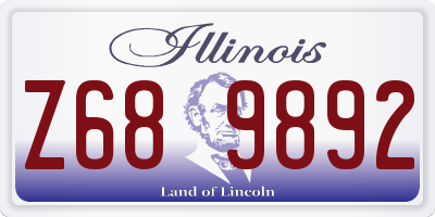 IL license plate Z689892