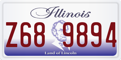 IL license plate Z689894