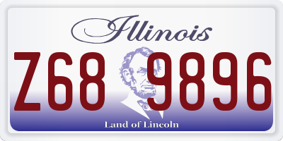 IL license plate Z689896