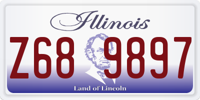 IL license plate Z689897
