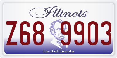 IL license plate Z689903