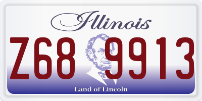 IL license plate Z689913