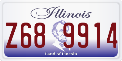 IL license plate Z689914