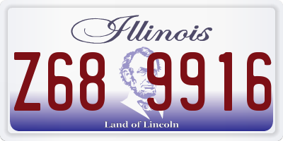 IL license plate Z689916