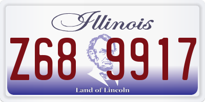 IL license plate Z689917