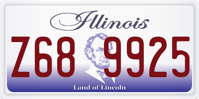IL license plate Z689925