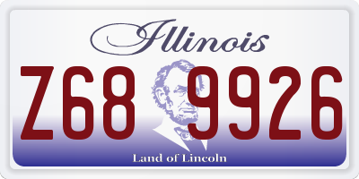 IL license plate Z689926