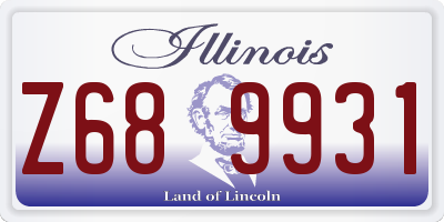 IL license plate Z689931