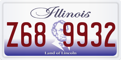 IL license plate Z689932