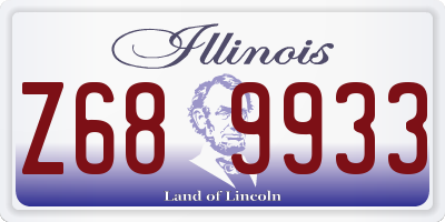 IL license plate Z689933