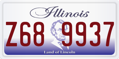 IL license plate Z689937