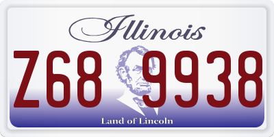 IL license plate Z689938