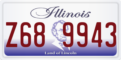 IL license plate Z689943