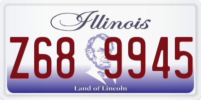 IL license plate Z689945
