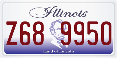 IL license plate Z689950
