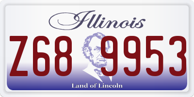 IL license plate Z689953
