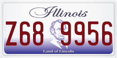 IL license plate Z689956