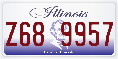 IL license plate Z689957