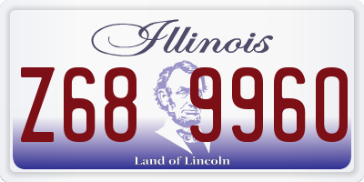 IL license plate Z689960