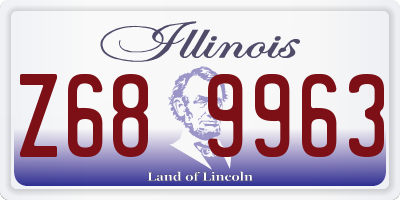 IL license plate Z689963