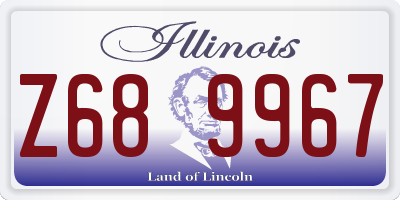 IL license plate Z689967