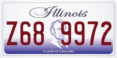 IL license plate Z689972