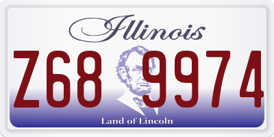 IL license plate Z689974